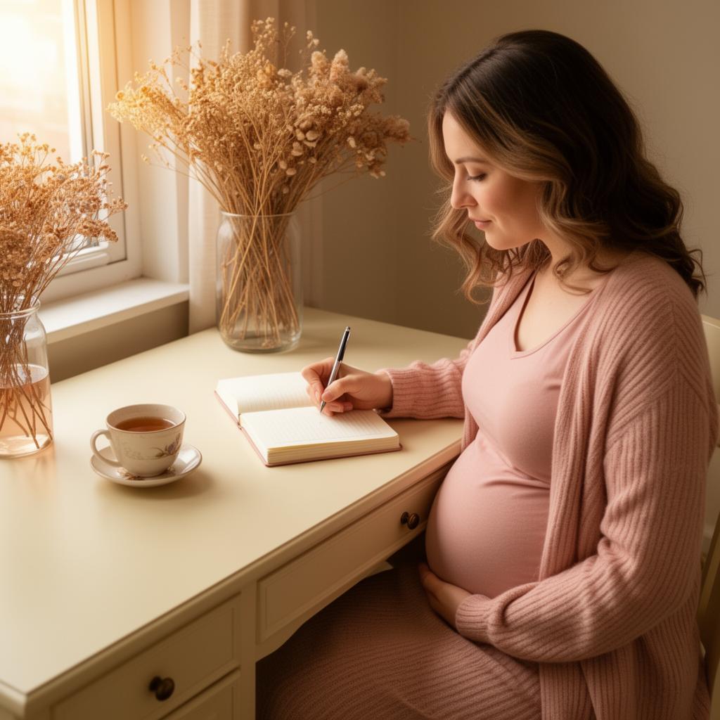 Founder writing in journal